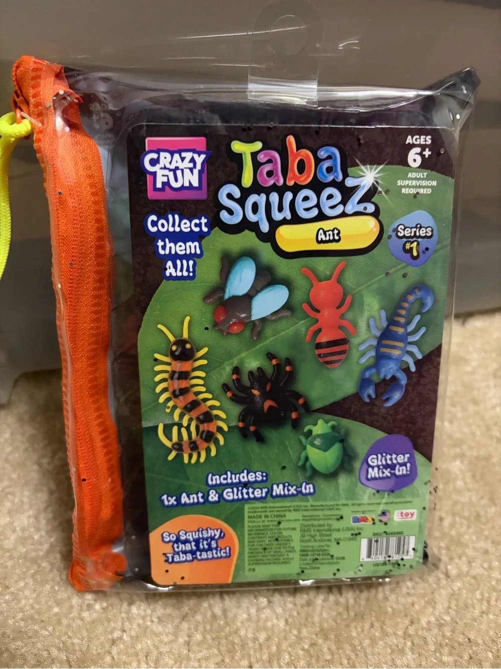 Taba Squeez Stink Bug Sensory Toy - Green
